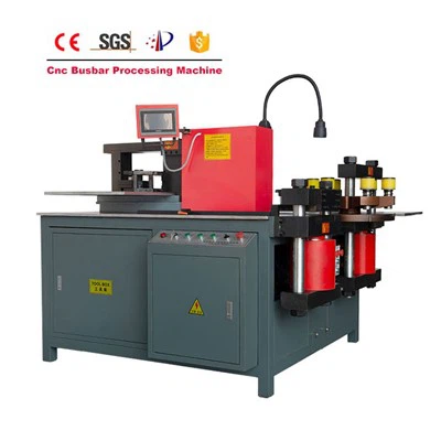 ماكينة ثني وتخريم وتقطيع بسبار CNC ذات ثلاث محطات للنحاس