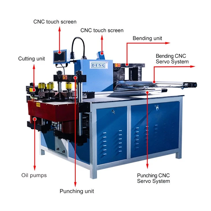 Automatic Positioning Bus Bar Machine